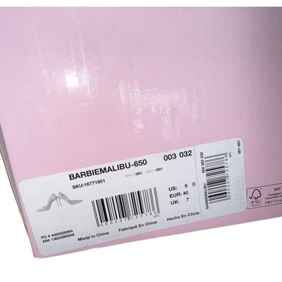 Barbie X Aldo Pink Crystal High Heel Pumps Size 9 Sexy Bling Doll Sparkle Shoes - Picture 6 of 14